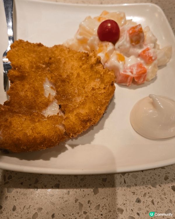 我推薦森美奧廚房嘅特餐❤️羅宋湯通粉配吉列魚柳🐟+雜果沙律,...