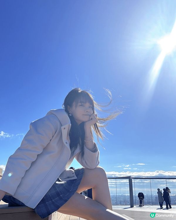 上個月日本東京之旅的澀谷sky打卡相，上到去真係好大風，好難...