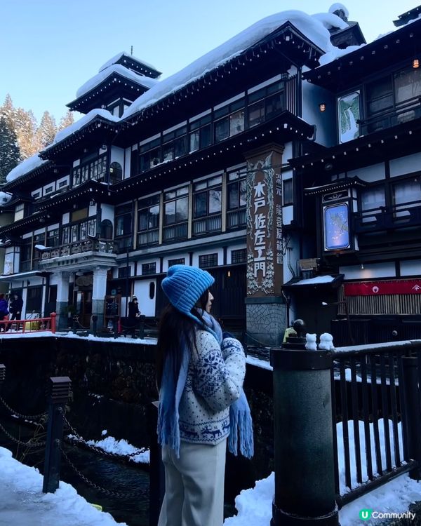日本雪季必到景點📍銀山溫泉