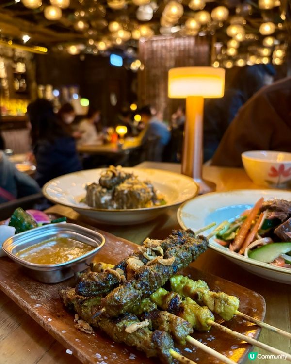 尖沙咀海景東南亞菜🤤  
抵食串燒，牛雞羊任你揀！