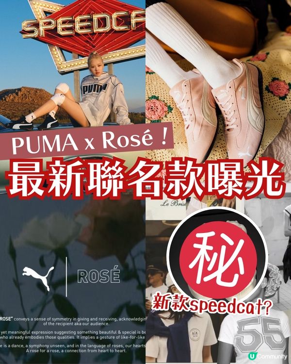 PUMA 與 Rosé 再合作?! 聯名 Speedcat 預覽圖瘋傳中！全系列單品曝光🔥又要搶購了！