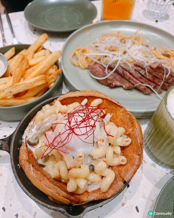 荃灣荃新天地好味推介✨煙肉溫泉蛋扭扭通配荷蘭鬆餅🥞🤤🤤🤤