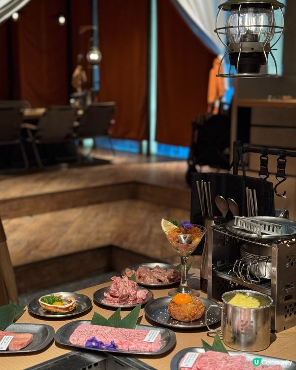 鬧市中的露營風燒肉餐廳🏕️