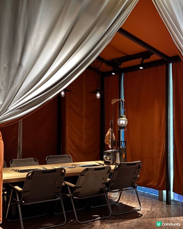 鬧市中的露營風燒肉餐廳🏕️