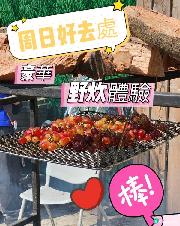  煙燻雞配楓糖三文魚，得意野炊超滿足😋