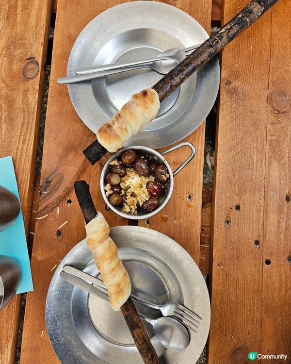  煙燻雞配楓糖三文魚，得意野炊超滿足😋