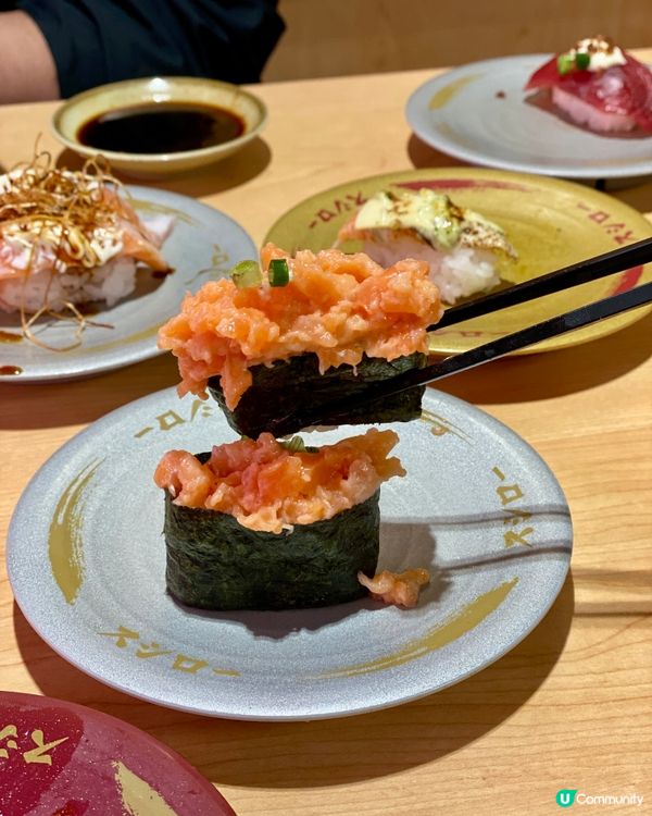 ✨香港🇭🇰-⚠️💬壽司郎雙色三文魚花盛⁉️💢期間限定‼️📣壽司郎