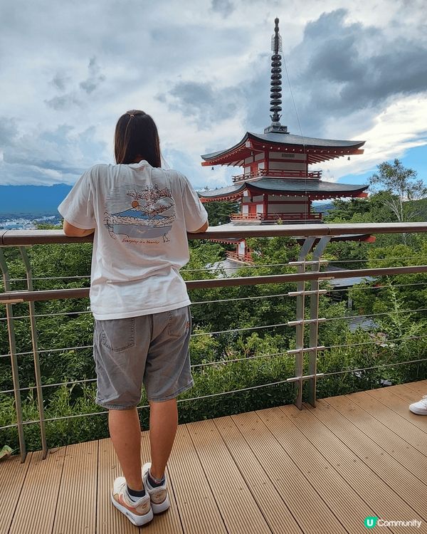 天氣不似預期，見唔到富士山，好彩有備而黎
