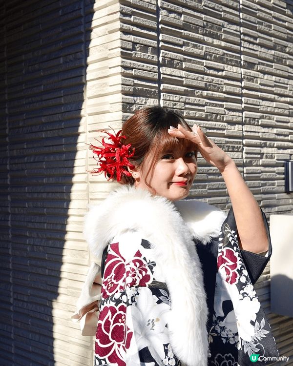 日本淺草租借冬日和服👘到寺打卡