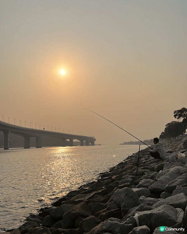日落加港珠澳大橋