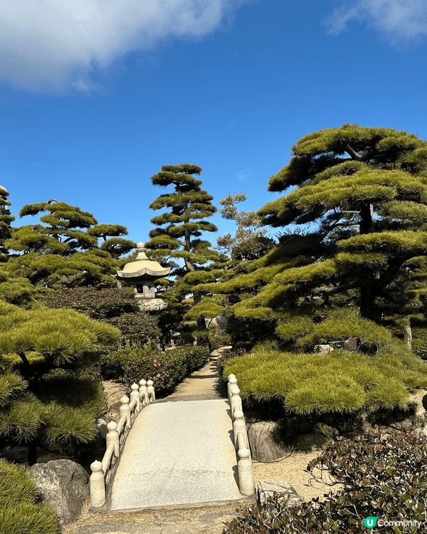 這個是這個是高松的玉藻公園，而高松城亦在這公園內，這個公園都...