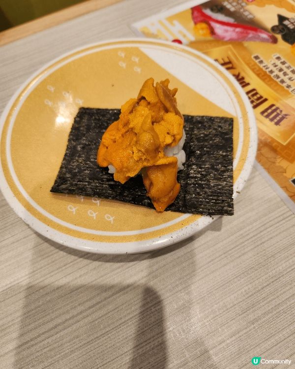 我推的Hama Sushi 限定海膽壽司，好味、份量多、cp...