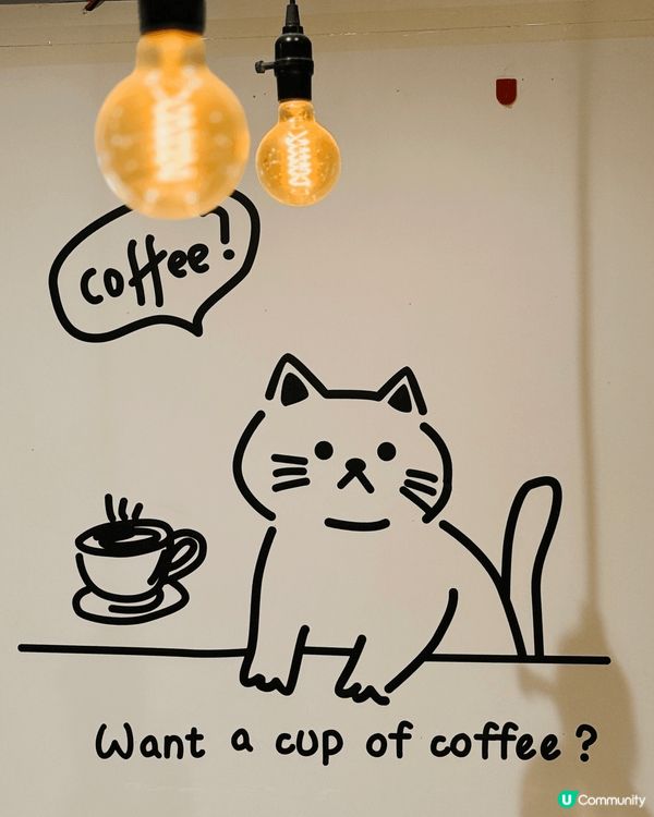 🎂同閨蜜慶祝生日，揀咗間有貓貓主題嘅𝐂𝐚𝐟𝐞食西餐😻 一踏出...