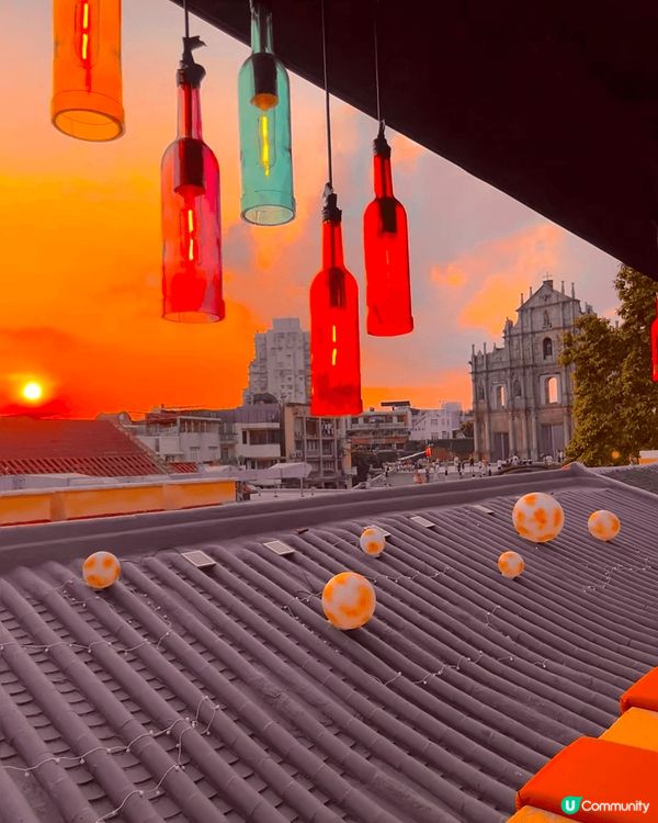 澳門好浪漫！！看橘子日落的最佳位置！ 追到一場橘子味的日落黃...