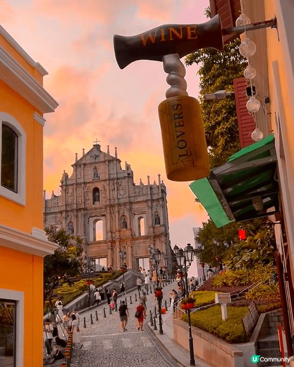 澳門好浪漫！！看橘子日落的最佳位置！ 追到一場橘子味的日落黃...