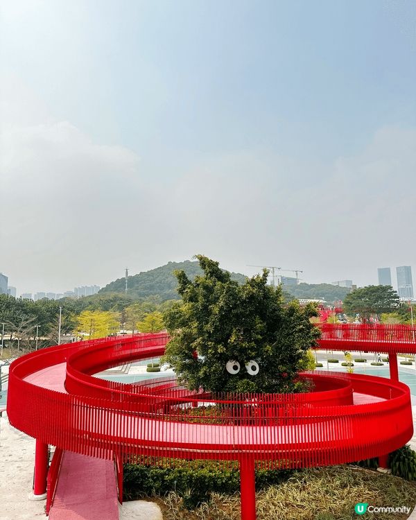 深圳最美紅飄帶打卡網紅公園，