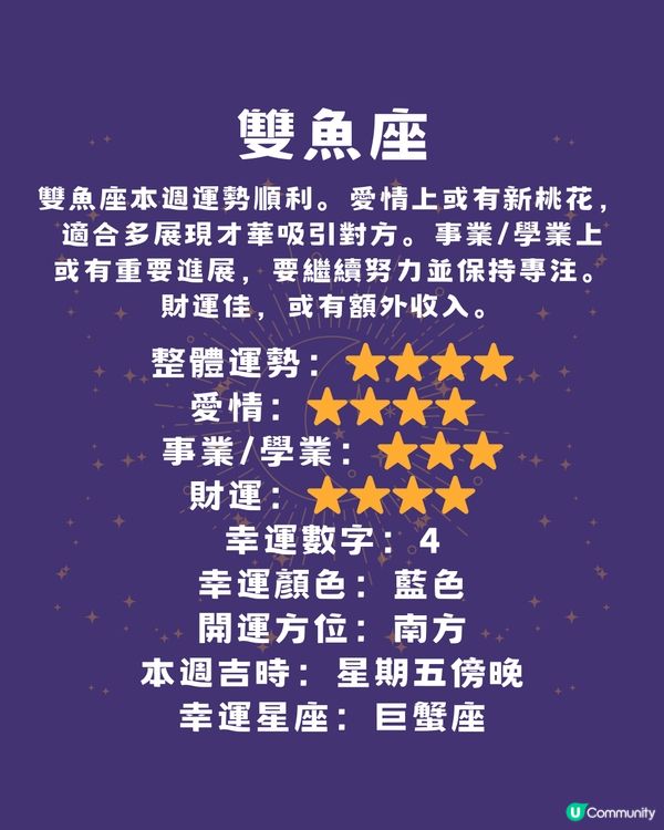 本週12星座運勢(17/3-23/3)🌟