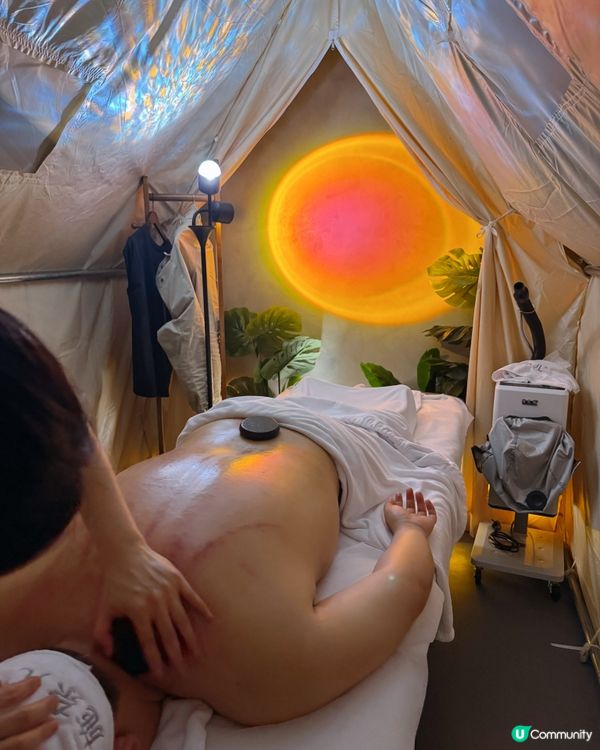 福田超有feel露營風頭療按摩