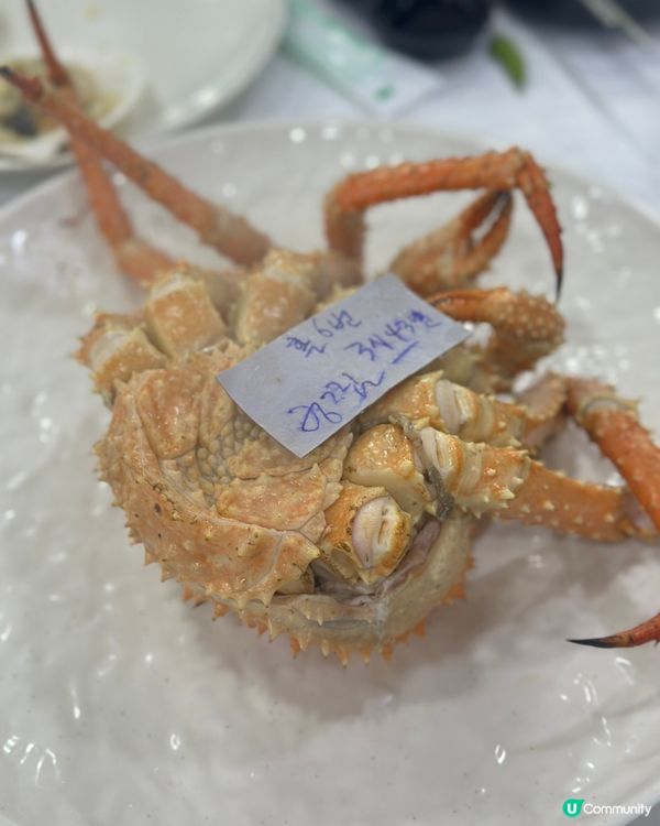 韓國水產市場 五百蚊食帝王蟹！