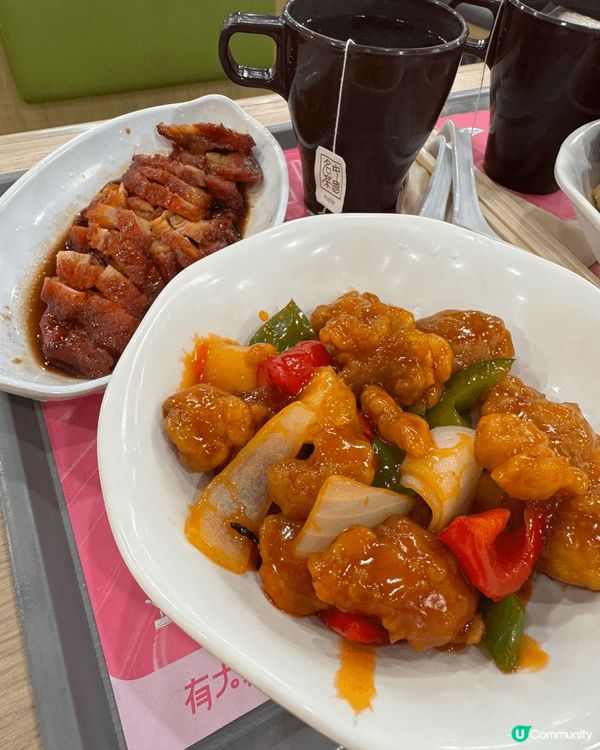 今晚去咗大家樂食二人套餐，有兩個餸同一份叉燒，再加兩碗素翅，...