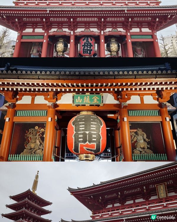 淺草雷門寺+寶藏門⛩️