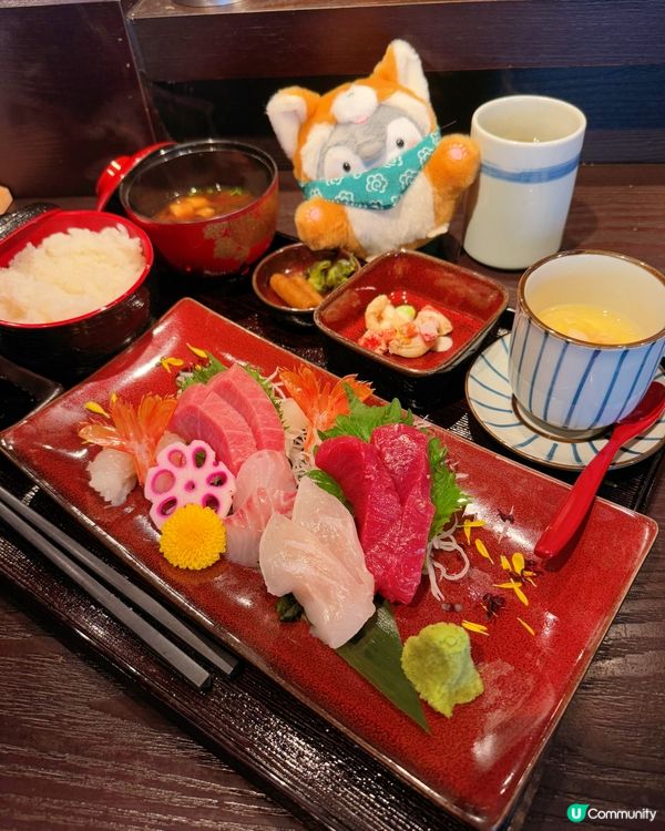 刺身定食超高質❤️