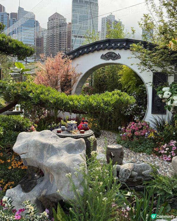 香港花卉展覽展出得獎園圃