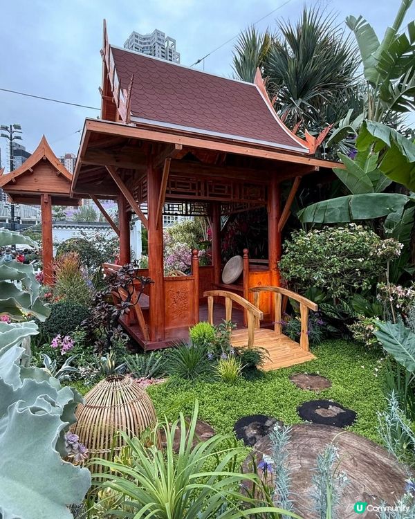 香港花卉展覽展出得獎園圃