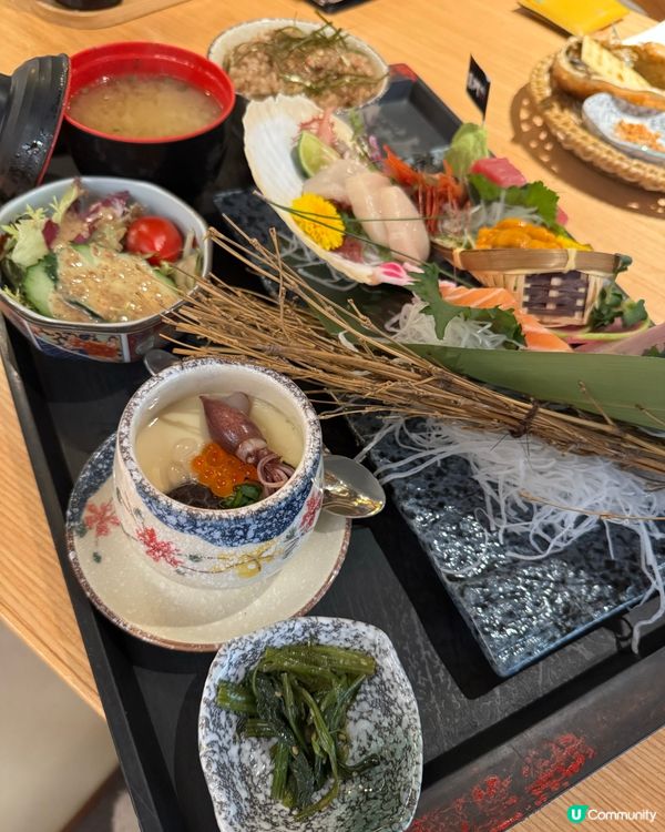 不得了既裝修 ➕豪華刺身set $268 有齊湯沙律蛋