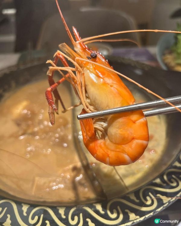 大頭蝦任食火鍋店