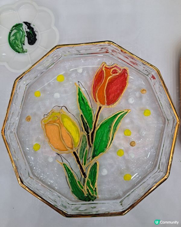 #親子彩繪玻璃盤工作坊🎨，2小時玩出創意