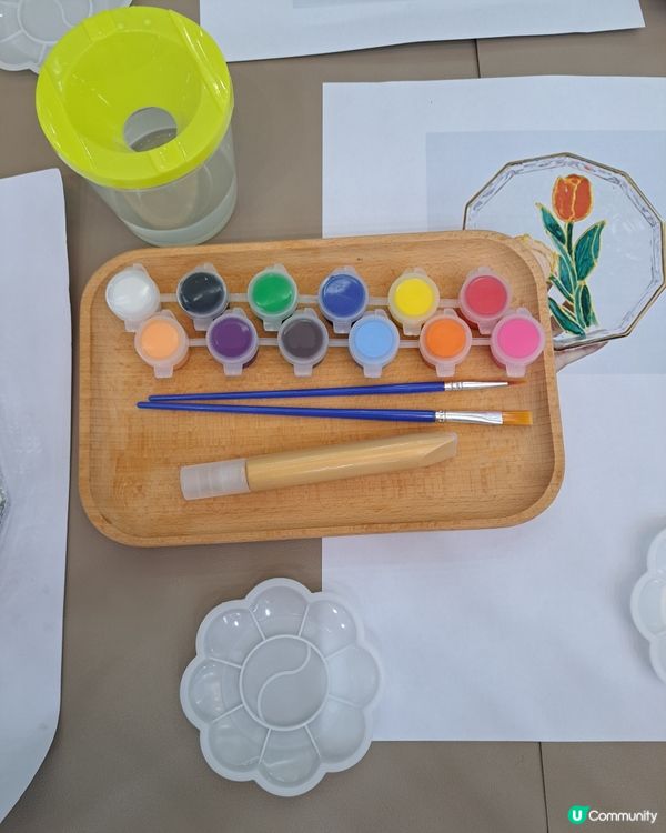 #親子彩繪玻璃盤工作坊🎨，2小時玩出創意