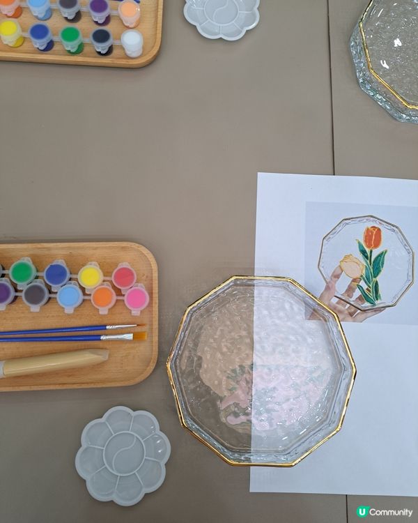 #親子彩繪玻璃盤工作坊🎨，2小時玩出創意