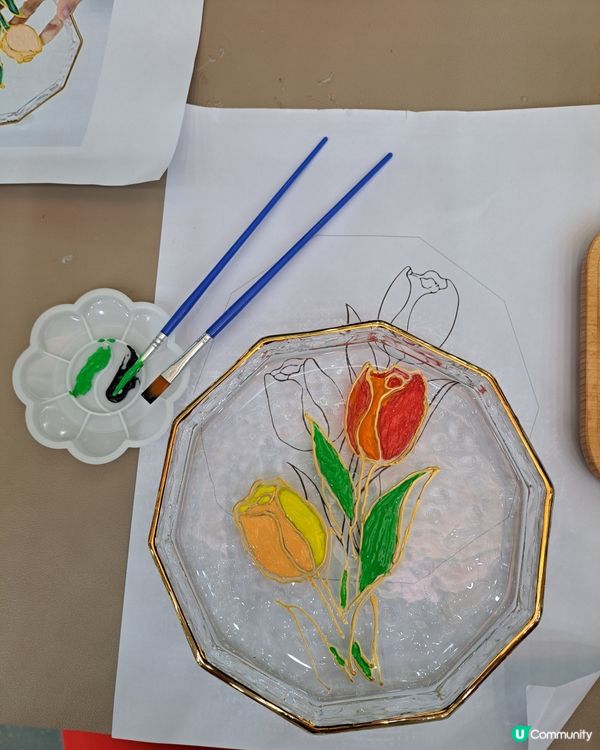 #親子彩繪玻璃盤工作坊🎨，2小時玩出創意