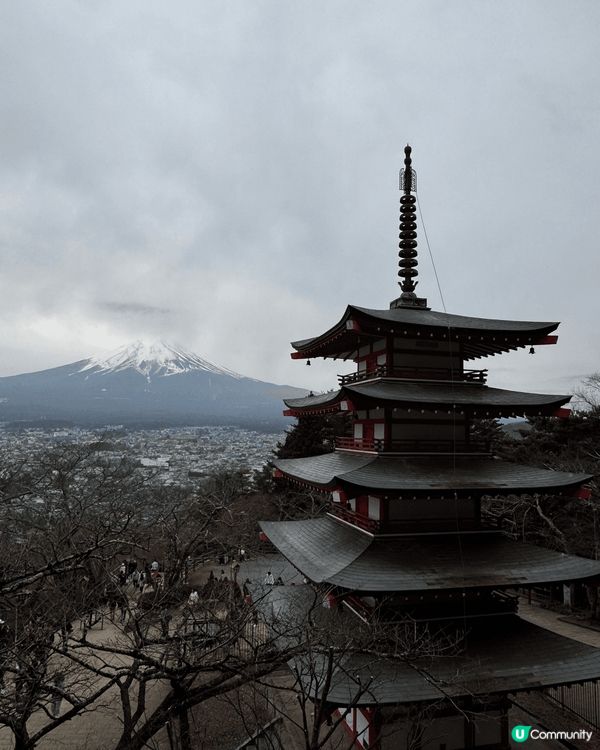 呢個係可以睇到日本富士山嘅淺間寺廟