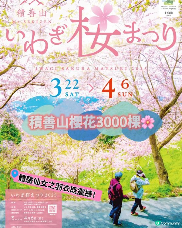 登山賞櫻🌸體會仙女之羽衣既震撼 VS 櫻華園🌸以種類取勝