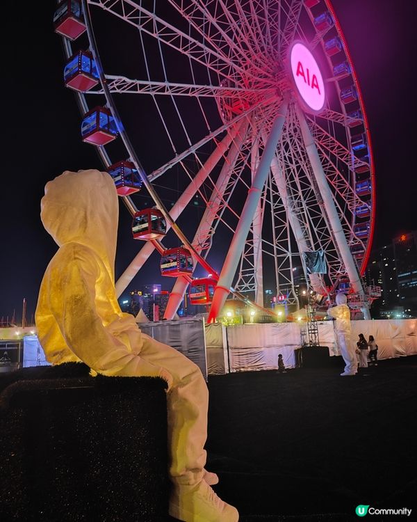 黃玉龍 x《UPWARD》原創藝術展覽登陸中環海濱,白天的連...