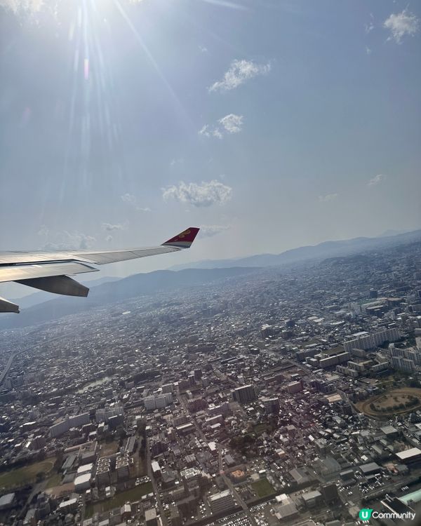 福岡回程機上美景