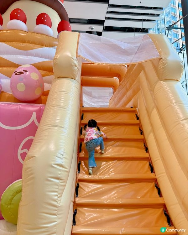 😍超好玩蛋黃哥充氣彈床派對🎉 #親子好去處 #