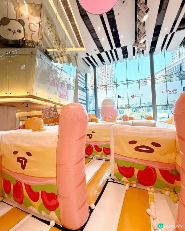 😍超好玩蛋黃哥充氣彈床派對🎉 #親子好去處 #