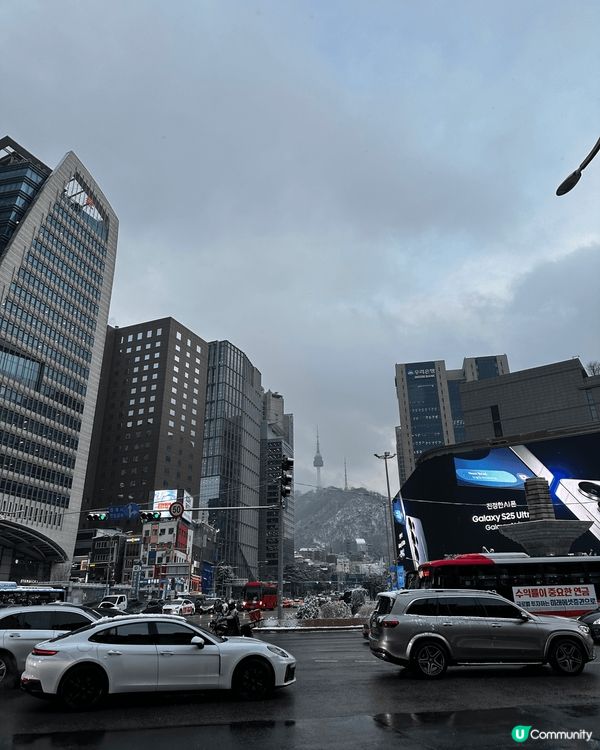 今次嘅打卡熱點推介係落雪嘅韓國，二月份佢好好彩見到落雪，好靚...