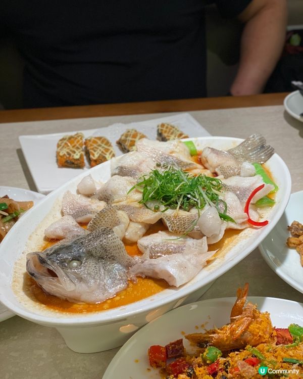 ✨深圳🇨🇳-⚠️💬招牌鮮花椒蒸鱸魚⁉️💢竟墨魚紫菜酥最好食‼️📍