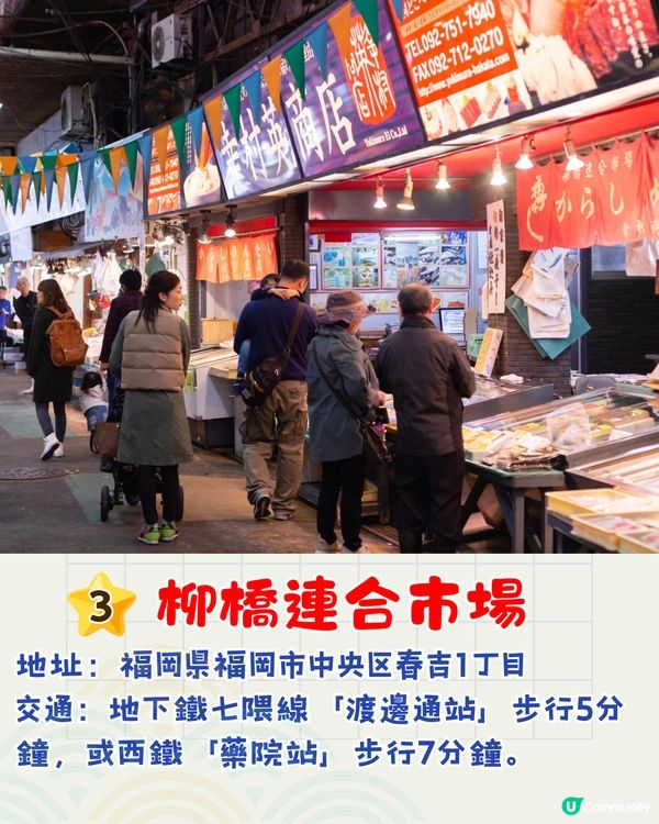 福岡4大必去商店街🛍️九州最大地下街/博多海鮮市場/折扣商店街🛒