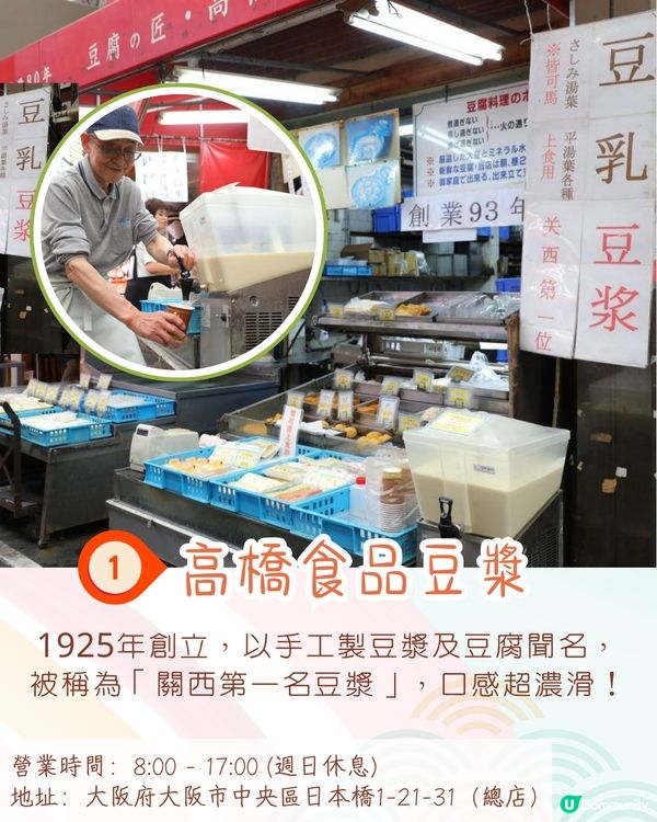 大阪黑門市場7大美食推介🛍️關西第一名豆漿/原個蜜瓜雪糕/即煎和牛🍧