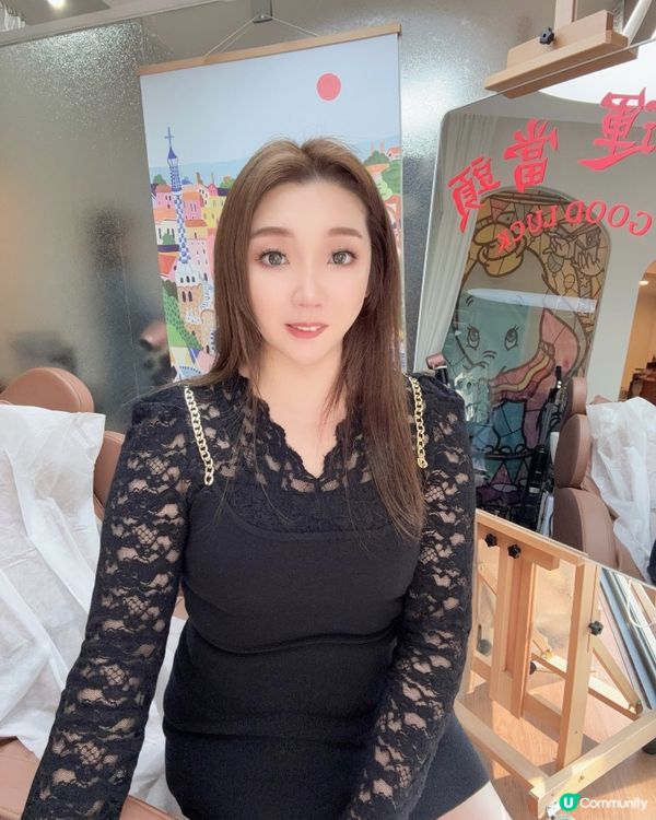 深圳染髮坐按摩椅舒服到訓著😴