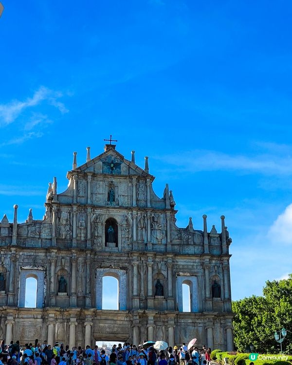 大三巴的廢墟真的是澳門的象徵，拍照必去！