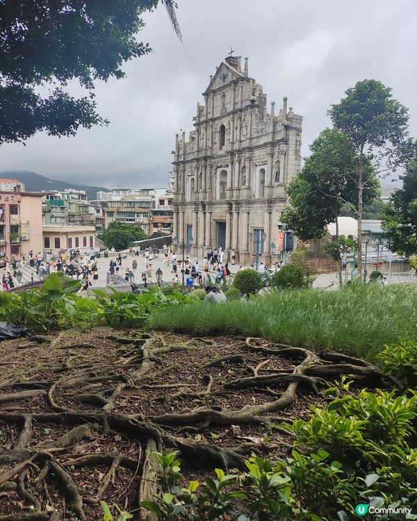 澳門半島，想去的地方幾乎步行就可以到，還有各種彩色的房子，看...