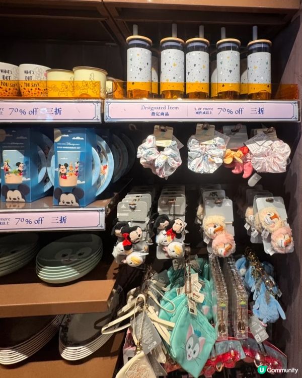 迪士尼快閃遊🎉你知唔知原來香港迪士尼商店係有3折區域⁉️