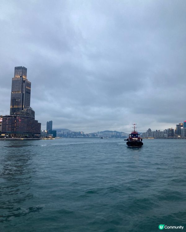 半島酒店的藝術作品及尖沙咀海旁的夜景