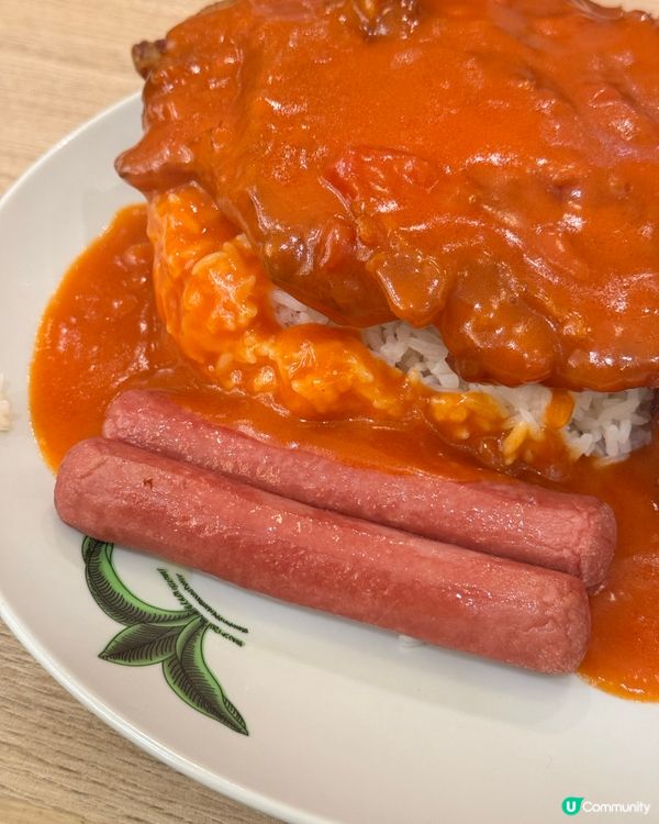 蘇哥清湯腩晚餐😋  雞扒腸仔飯配可樂，正！